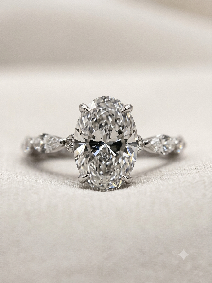 Side Stone Solitaire — Jaura Jewellery